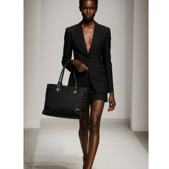 Tumi Handbags - Tumi | Signature Collection Satchel Handbag Ballistic Black w/ Blue Interior